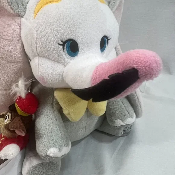 Disney Store Clown Dumbo Plush 10" Timothy Mouse Elephant Stuff Animal Toy Baby - Picture 3 of 8